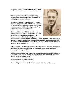 A preview of a PDF biography for Blanchard, Arthur